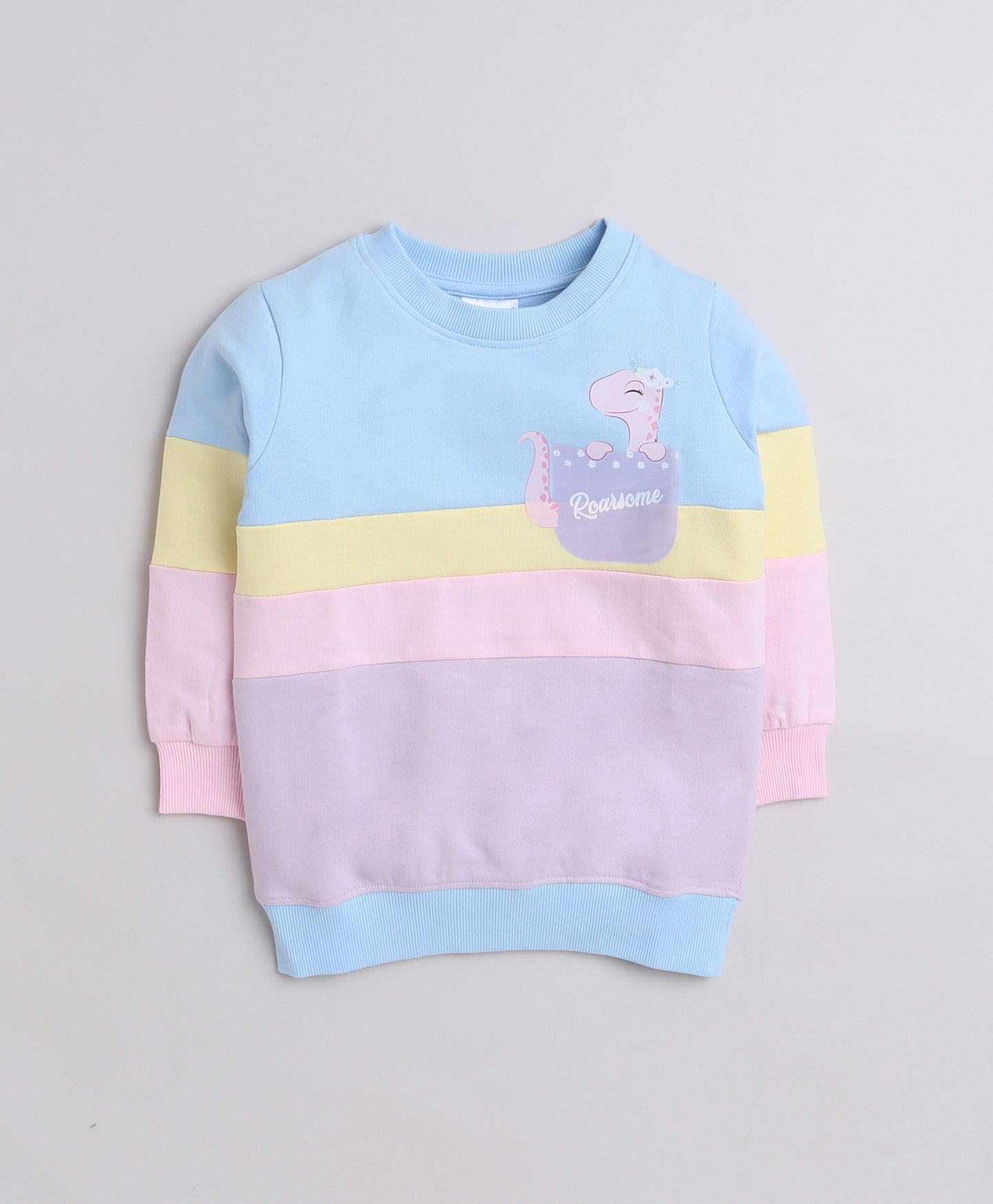 SS-BMZ-218300 / Multi Girls Full Sleeves Cotton Sweatshirt