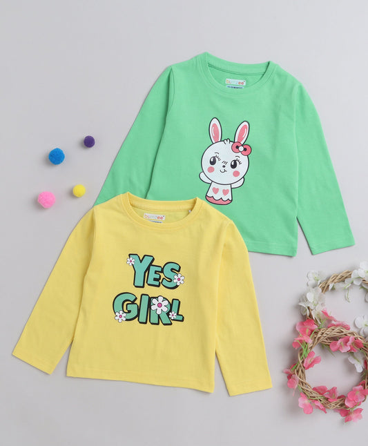 SS-BMZ-1300 / Green & Yellow Boys Full Sleeves T-Shirts