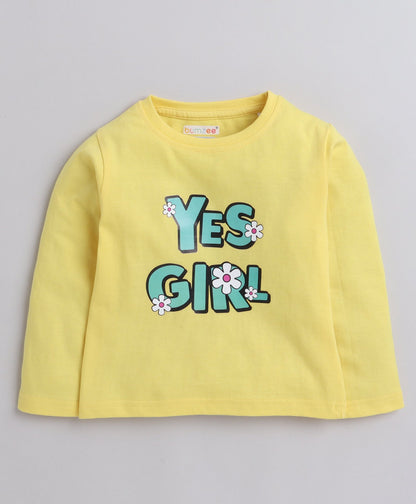 SS-BMZ-1300 / Green & Yellow Boys Full Sleeves T-Shirts